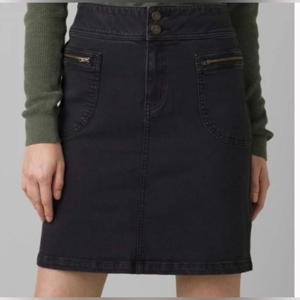 PrAna Broadway Denim Skirt 10 NWT